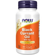Now Foods 블랙커런트 오일 500mg 소프트젤 100정