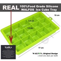 베이킹 불도장 인두 작업대 매트 스톤 WALFOS 100 식품 등급 실리콘 1 PC 참신 15 스퀘어 소프트 큐브 트레이 메이커 젤리 푸딩 몰드, WALFOS green
