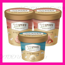 매일유업 상하목장 유기농아이스크림 딸기 2개+ 밀크 100ML 1개