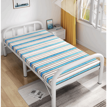 1인용 고시원침대 멀티 싱글 원룸 접이식 간이 침대, 컬러풀-철골 후판-190x75