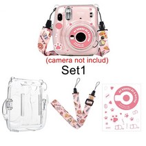 입문용필름카메라 다회용 수동 fujifilm instax mini 11 아티스트 유화 pu 가죽 인스턴트 가방을 위한 fuji mini 11 가방 9 가능, 세트1