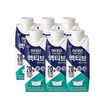 하이뮨 일동후디스 프로틴 밸런스 액티브 밀크 오리지널, 250ml, 6개