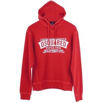 [디스퀘어드2] 12주년 시그니처 로고 후드티 레드 74GP0317 040