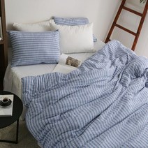[천삼백케이] [까사베르데] 세레니티 스트라이프 SS이불커버 155x210cm 단품