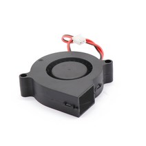 소형히터 3D 프린터 부품 5015 송풍기 팬 12V 24V 0.1A 터보 냉각 5cm 50x50x15mm 검정색 플라스틱 압출기, 02 1PC 5015 24v