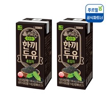 푸르밀 한끼두유 흑임자, 190ml, 48개