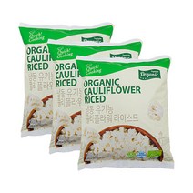 자연원 [퀵쿠킹]유기농 콜리플라워 라이스 600g x 3팩, 단품없음