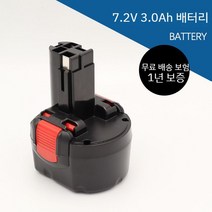 보쉬 전동 드릴 호환 교체 배터리 충전기 밧데리 충전 공구 대용량 BOSCH, C. 7.2V 3.0Ah