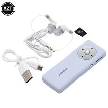 MP3 워크맨 USB 미니 플레이어 블루투스 enfant 스포츠 음악 지원 Micr-o SD TF 카드 학습 용품, 03 파란