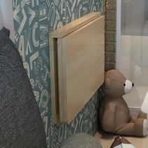 벽걸이 접이식 식탁 탁자 테이블 책상 주방 거실 벽부착, 60x45
