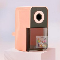 휴대용 심조절 연필깎이 미니 수동 연필깎이 입학준비, 핑크