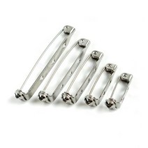 DIY 브로치부품 일자 옷핀_1p 뱃지만들기 재료 걸쇠핀, 실버25mm