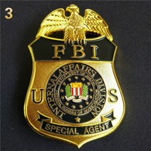 배지 배찌 금속 분장 경찰 미국 US CIA 브로치 뱃지