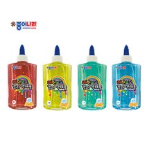 종이나라 레인보우 컬러액체풀 물풀 슬라임, 초록색