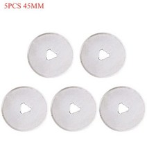 원단 재단기 전동 칼 28mm 45mm 로터리 커터 패치 워크 롤러 휠 규모 가죽 공예, 5pc 45mm