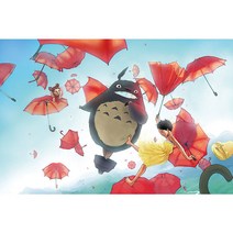 이웃집토토로 캐릭터 직소퍼즐 지브리 애니 굿즈 집콕 생활 스트레스해소 친구 가족 선물용, 토토로-12, 300피스