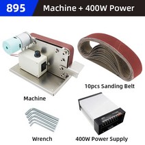 전기 벨트 샌더 220V/110V 그라인더 400W 다기능 그라인딩 머신 연마기, [06] 895 with 400W Power