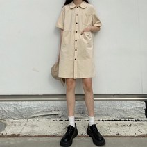 루즈핏 프릴 근대의상 졸업사진컨셉 하객룩 경성의복 개화기 원피스 빅카라 20대여성 봄 경성 사진관 꽃무늬