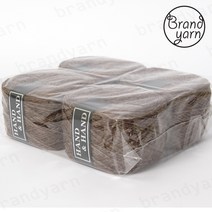 브랜드얀 엑센트1(1볼/ 4볼) 털실 뜨개실 코바늘실 대바늘실, 4볼, 20 모카