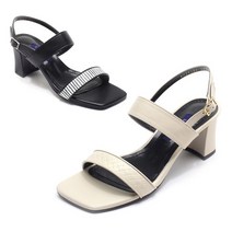 [AK PLAZA] [세라]SAERA S21S415 샌들 베이지 블랙 6CM