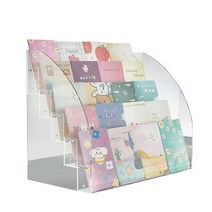 헌금봉투꽂이 아크릴 선반 투명 상자 3단 보관함 주보, 3단 (작은 선반에 적합)