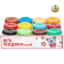 라이브잇 캐스비 아트스쿨 메가 키즈 클레이 200g x 12종 세트 2270, 혼합색상, 7세트