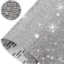 DIY 공예 직접 잘라 붙이는 라인 스톤 스티커 시트지 접착 큐빅 테이프 다용도 데코 포장 리폼 보석 장식 비즈 데코덴 크리스탈 레인보우 오팔, 크리스탈 큐빅 스티커 20cm*24cm