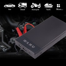 자동차 점프 스타터 자동 파워 뱅크 휴대용 배터리 충전기 비상 부스터 시동 장치 12V 10000mAh, Black, Black
