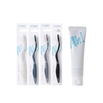 [펀샵] 아개운 칫솔 4P+아개운 라이프치약 세트, 선택:오리지널모 모던4P+치약