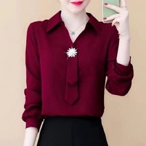 쩐쿠 데이블라우스 봄 여성 블라우스 S654