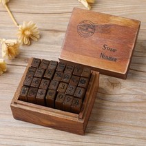 빈티지 나무 스탬프 DIY 숫자 알파벳 고무 세트 저널링 공예 카드 만들기 회화 교육 28 개, shuzitianqi