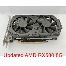 중고 리퍼브 화이트 브랜드 RX580/588 8G GDDR5 256bit 컴퓨터 사무실 게임 독립 디스플레이 카드 재고 있, 01 Updated RX580 8G