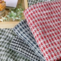 천팜 대폭 하운드투스 체크 (4color), 레드