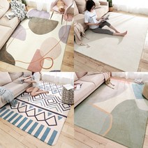 극세사 거실용 러그 거실카페트 심플 패턴 카페트 120x160cm