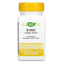 NATURES WAY 아연 킬레이트 30MG 캡슐 100정