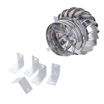 벤츄레이터 공업용환풍기 정화조 스테인레스 회전식, 7.201 스텐  300mm 두께 벌크 고정용 발