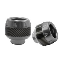 2PCS Motorcycle Crash Protector Wheel Protection Pads Motorbike Motocross Tire Frame Slider Colorful, 2Pcs Gray