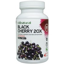 20:1 농축 블랙 체리 500mg 120캡슐 최대 농축액 채식주의자 non-gmo 통풍 완화 보조제