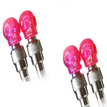 자전거 휠 조명 노즐 라이트 밸브 캡 형광 녹색 파란색 자동차 오토바이 허브 발광 LED 타이어 캡, 12 red-B-4pcs