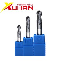 HRC50 2 플루트 볼 코 엔드 밀 텅스텐 카바이드 커터 CNC 라우터 비트 밀링 도구 절단 도구 R0.5 1mm 2mm 3mm 4mm 6mm, R4X8DX60L-2T, 10 개