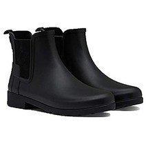[헌터] 레인 부츠 장화 오리지널 리파인드 첼시 ORIGINAL REFINED CHELSEA WFS1017 RMA BLACK US6(23.0 cm) [품]