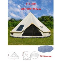 글램핑 에어 돔 장박 그늘막 감성 쉘터 텐트 6-12 인용 매력적인 럭셔리 몽골 유르트 가족 여행 하이킹 폭, 05 Beige 4M add mat
