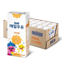 매일우유 멸균 저지방 우유 2프로 200ml x 48팩