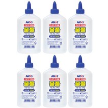 [ALN_3752800] 아모스 물풀 120ml x 12 문구접착재 문구용품 물풀 문구풀 풀, 240ml, 6개입