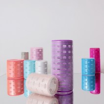 열전도 헤어롤 대왕그루프 앞머리 롤 뿌리 볼륨 뽕 구르프, 9. 화이트 - 6 x 3.6 (cm), 1개