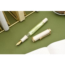 펠리칸 만년필 m200 파스텔 그린, 기본, F