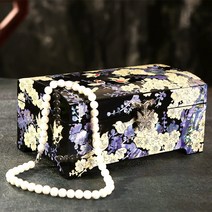 나전칠기자개장 진주 칠기 보석 상자 결혼 선물 나무 하이 엔드 귀 저장 유럽 복고풍 세 금 지참금, [01] 빛나는