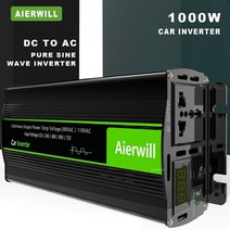 태양광인버터 aierwill 순수 사인파 인버터 12v 220v 4000w dc 24v to ac 110v 변압기 휴대용 변환기 2000w 가정용 태양열 인버터, 2-금