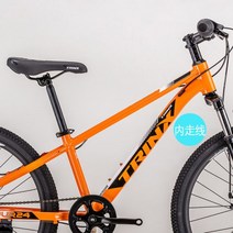 TRINX J24 인치 산악 자전거 7단 시마노 가변 속도 java 트위터 사바 sava 자바 디스크 브레이크 청소년 학생, 24인치, 오렌지흑백 7속도