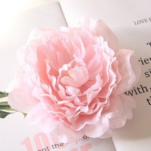 웨딩카 꾸미기 리본 프로포즈 자동차 장식 용품 20 개몫 인공 모란 꽃 머리 웨딩 파티 크리스마스 diy 실크 꽃 벽 배경 액세서리, 라이트 핑크